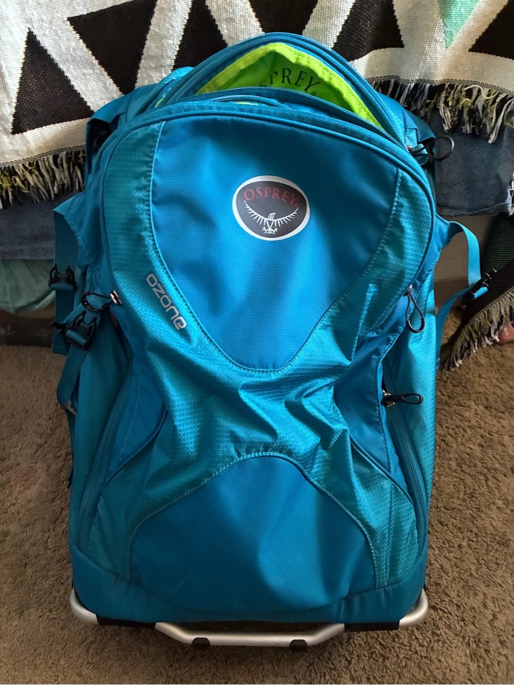 Osprey Ozone High Road LT 22" Blue roller Travel Carry On, Osprey suitcase